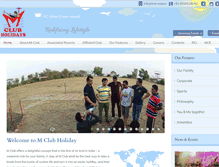 Tablet Screenshot of mclubholidays.com